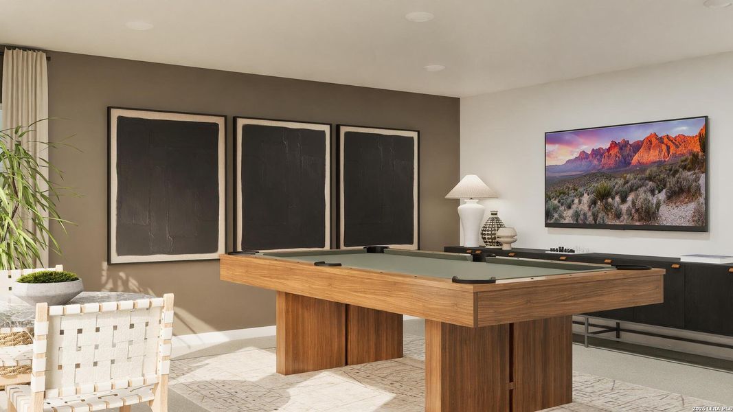 Furnished interior view inside a new home in Voss Farms, New Braunfels (Image 9).