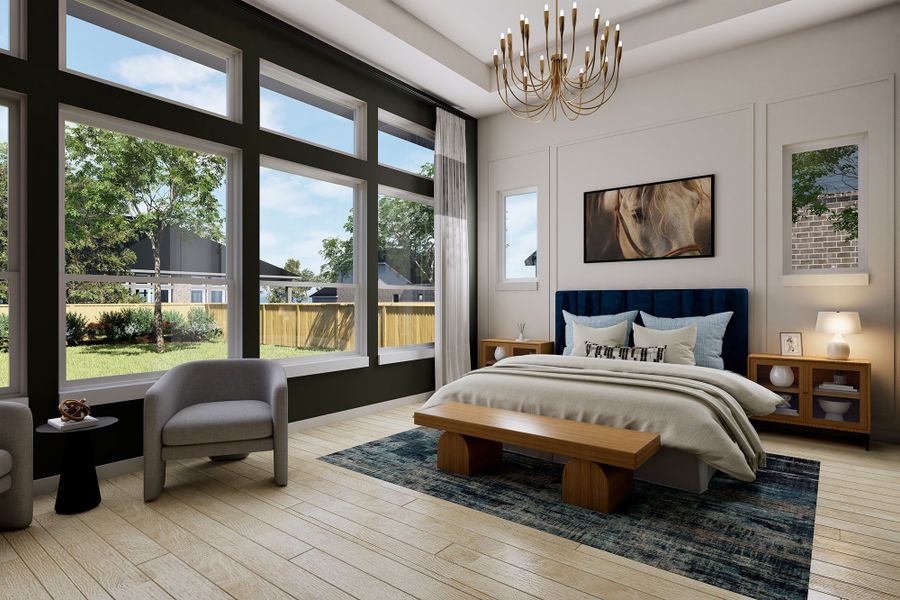 Representative furnished interior of a home built from the The Chatfield by David Weekley Homes in Briarley, Montgomery (Image 2).