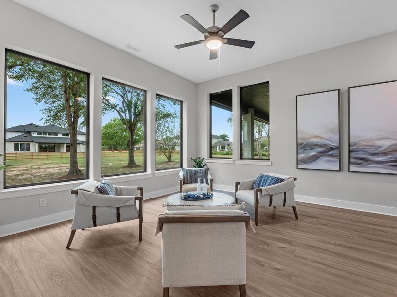 Furnished interior view inside a new home in , Fulshear (Image 27).