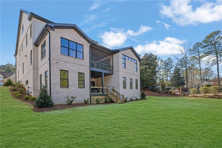 Front exterior of a new home in , Acworth, GA, highlighting curb appeal (Image 22). Front exterior of a new home in , Acworth, GA, highlighting curb appeal (Image 22).
