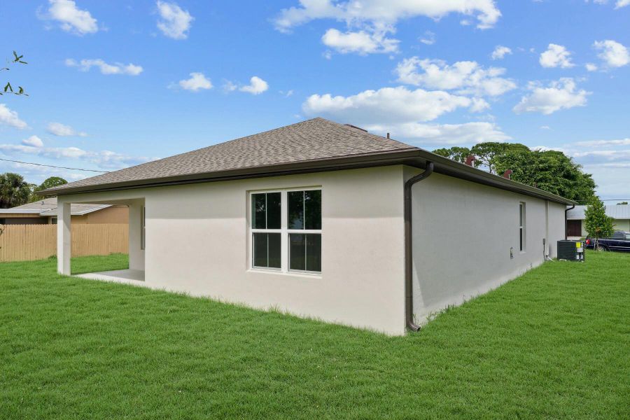 Exterior details and patio area of a home in Aspire at Port St. Lucie, Port St. Lucie (Image 21). Exterior details and patio area of a home in Aspire at Port St. Lucie, Port St. Lucie (Image 21).