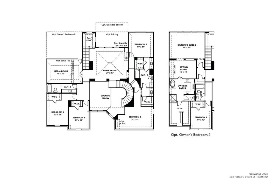 2D floor plan layout of this home in , San Antonio, TX (Image 4).