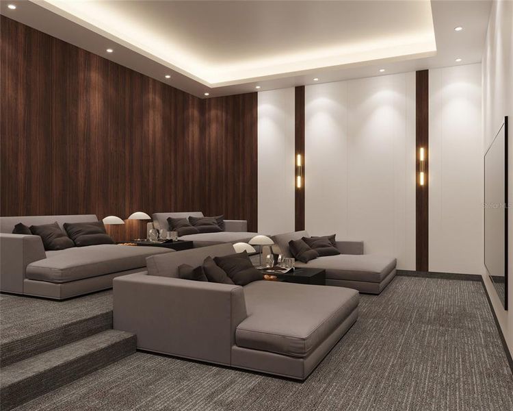 Furnished interior view inside a new home in , Sarasota (Image 6).