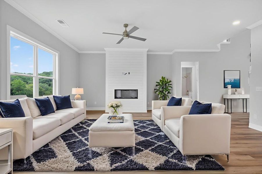 Furnished interior view inside a new home in Traditions Of Braselton, Jefferson (Image 13). Furnished interior view inside a new home in Traditions Of Braselton, Jefferson (Image 13).