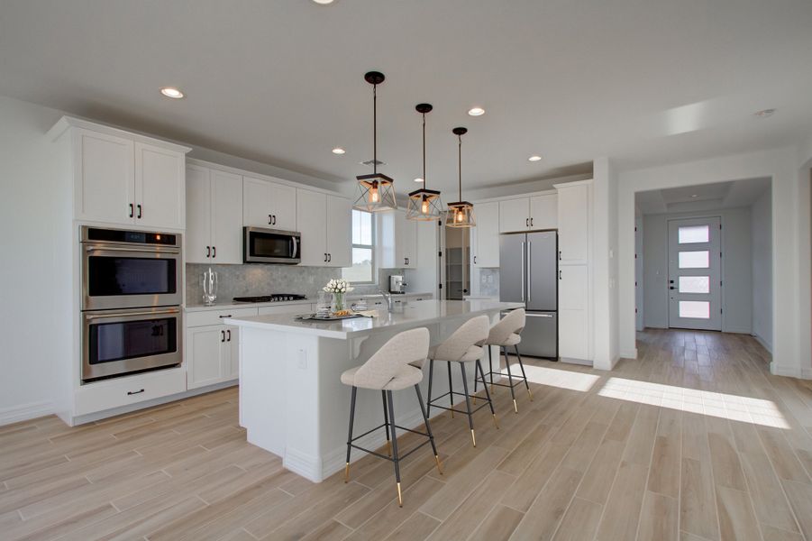 Representative furnished interior of a home built from the Hartwell by Beazer Homes in Tirreno at IronWing: Tirreno, Litchfield Park (Image 8).