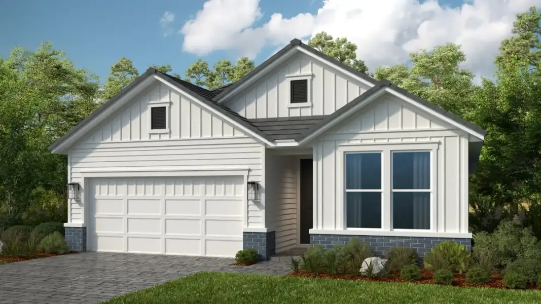 Representative exterior photo of a completed home built from the Stella by Taylor Morrison in Esplanade at Pinewalk, St. Johns, FL (Image 13).