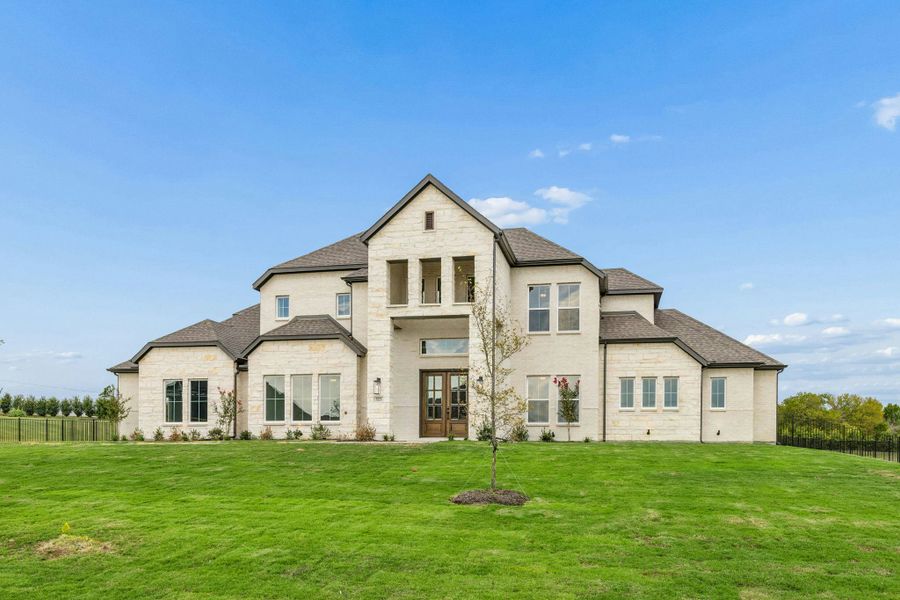 Representative exterior photo of a completed home built from the Hancock by Kindred Homes in Oak Creek Ranch, Waxahachie, TX (Image 26).