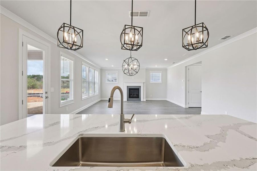Close-up of interior finishes inside a home in River Pointe, Monroe (Image 19).