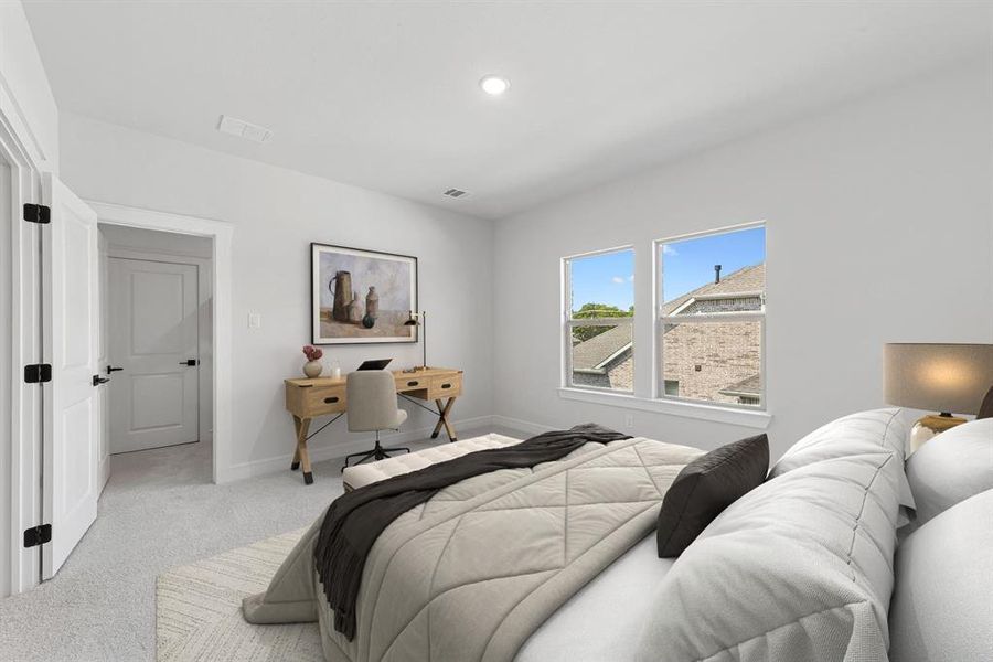 Furnished interior view inside a new home in Lincoln Pointe, Van Alstyne (Image 19).