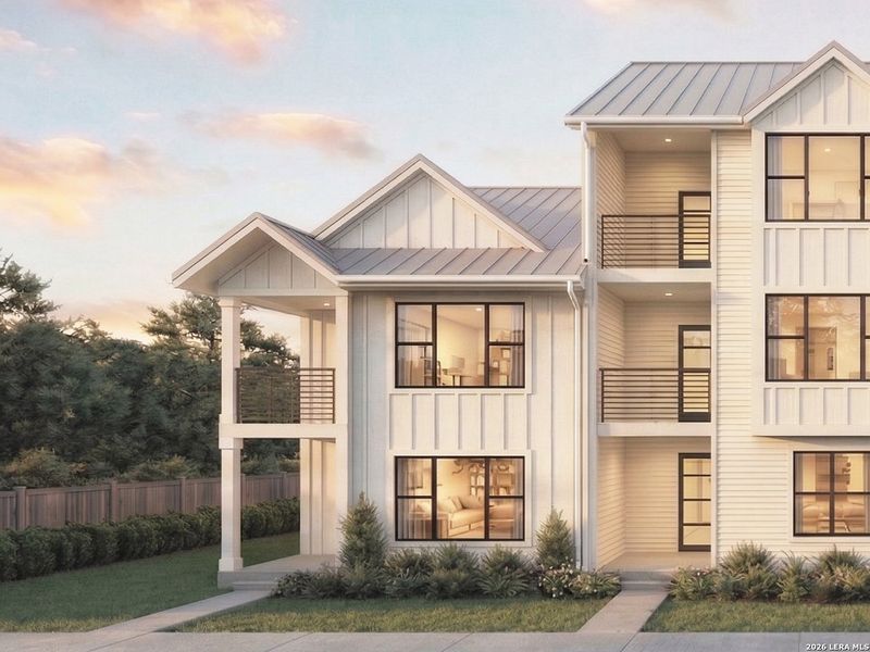 Front exterior of a new home in , San Antonio, TX, highlighting curb appeal (Image 7). Front exterior of a new home in , San Antonio, TX, highlighting curb appeal (Image 7).