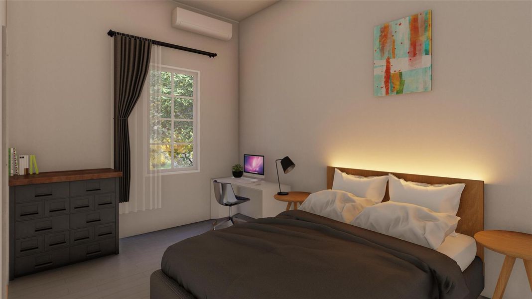 Secondary bedrooms are just as spacious with a Jack & Jill bathroom.(Photo rendering does not represent the actual property as is virtually staged)