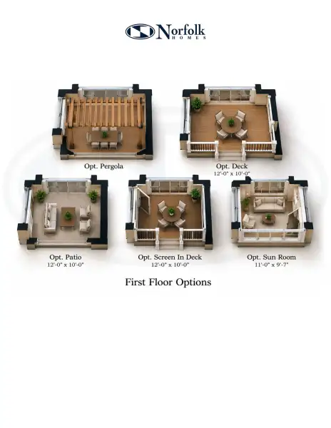2D floor plan layout for the The Hartland by Norfolk Homes in Offsite Builds Southern Michigan, Ann Arbor, MI (Image 5).