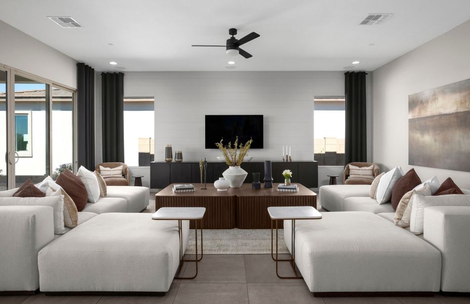 Representative furnished interior of a home built from the Parklane II by Pulte Homes in Saguaro Reserve - Majesty, Marana (Image 9).