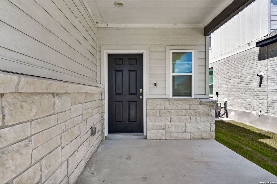 Exterior details and patio area of a home in Corley Farms, Boerne (Image 22).