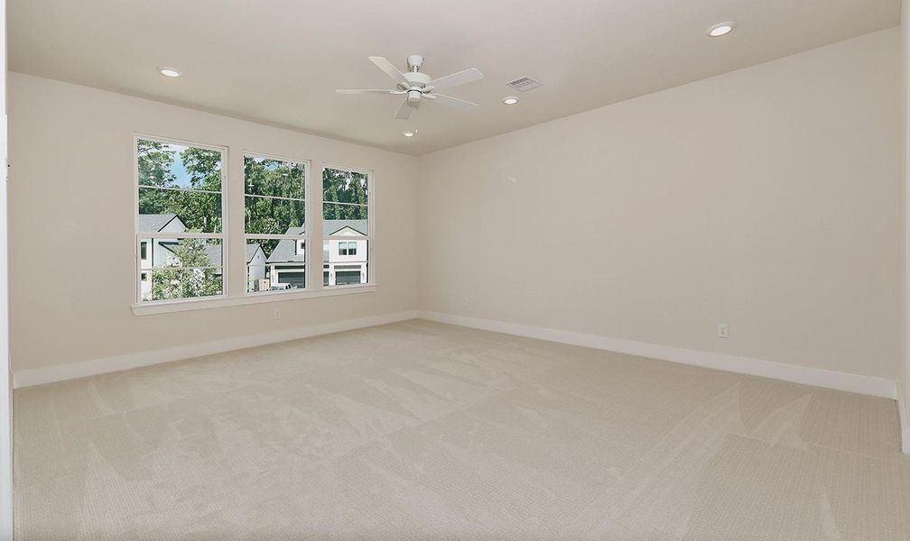 Spacious, unfurnished interior of a new home in , The Woodlands (Image 19). Spacious, unfurnished interior of a new home in , The Woodlands (Image 19).