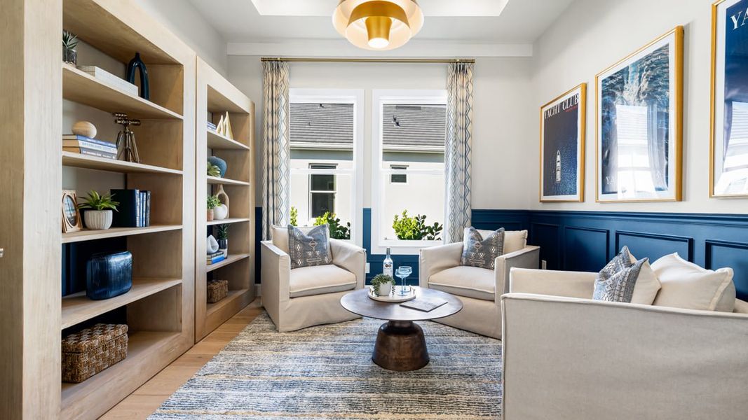 Furnished interior view inside a new home in Esplanade by the Islands, Naples (Image 15).