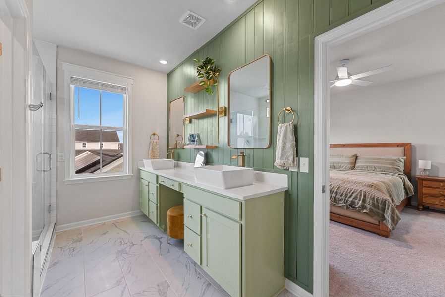 Furnished interior view inside a new home in Heron's Walk at Summers Corner, Summerville (Image 19).
