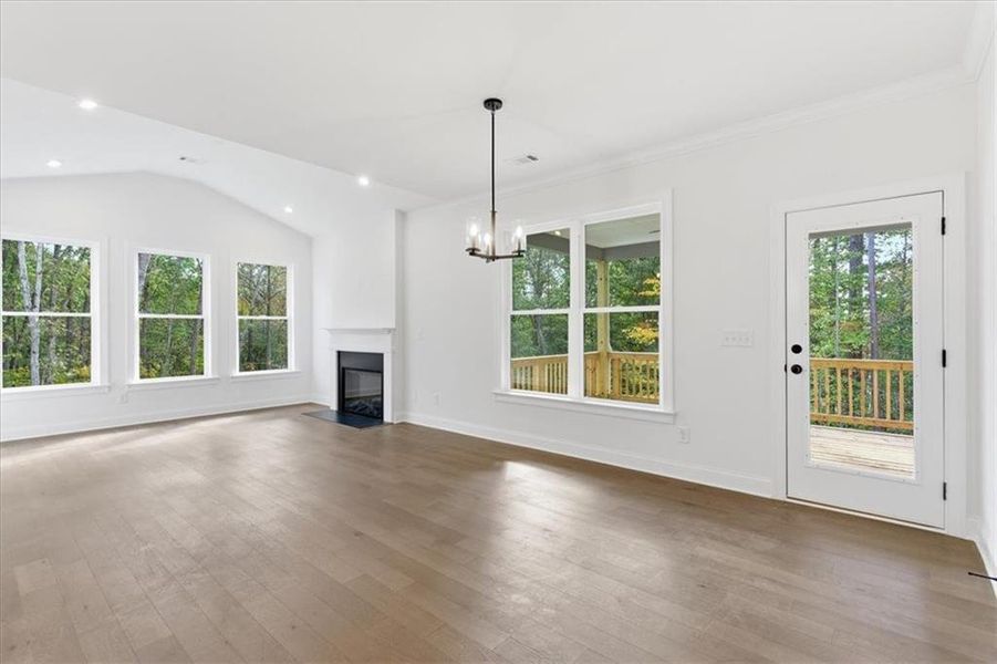Spacious, unfurnished interior of a new home in The Estates at Hurricane Pointe, Douglasville (Image 37). Spacious, unfurnished interior of a new home in The Estates at Hurricane Pointe, Douglasville (Image 37).