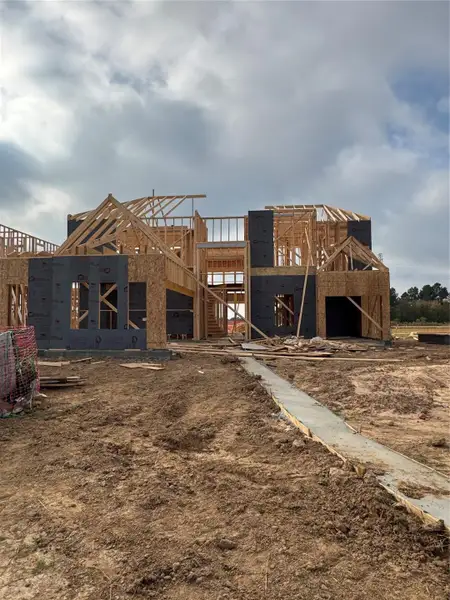 In-progress construction of a new home in Katy Court 60', Katy, TX (Image 10). In-progress construction of a new home in Katy Court 60', Katy, TX (Image 10).