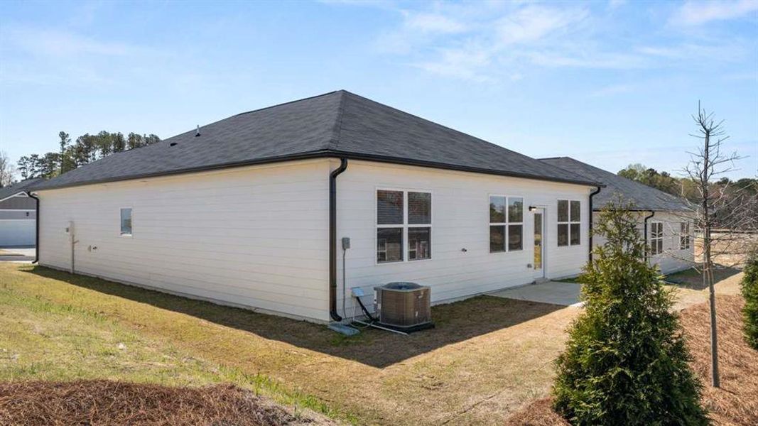 Exterior details and patio area of a home in Champion's Run, Lithonia (Image 2).