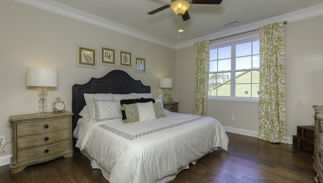 Furnished interior view inside a new home in Reserve at Tap Root Farms, Fletcher (Image 16). Furnished interior view inside a new home in Reserve at Tap Root Farms, Fletcher (Image 16).