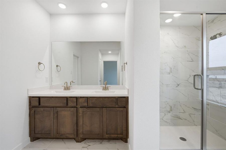 Furnished interior view inside a new home in Wildflower Ranch: 50ft. lots, Dish (Image 12).