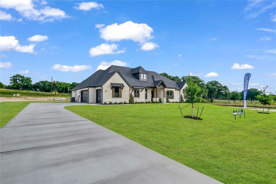 Front exterior of a new home in , Decatur, TX, highlighting curb appeal (Image 29).