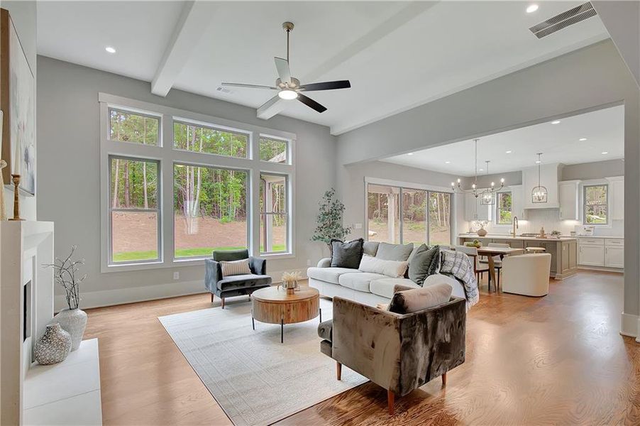 Furnished interior view inside a new home in , Newnan (Image 52). Furnished interior view inside a new home in , Newnan (Image 52).