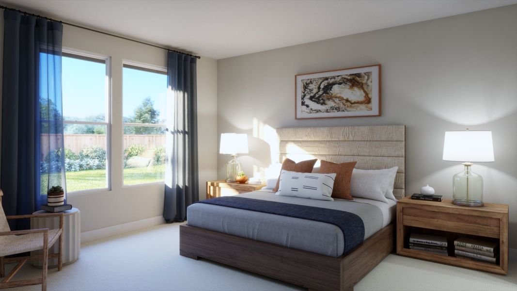 Furnished interior view inside a new home in Parkton Square, Kyle (Image 10).