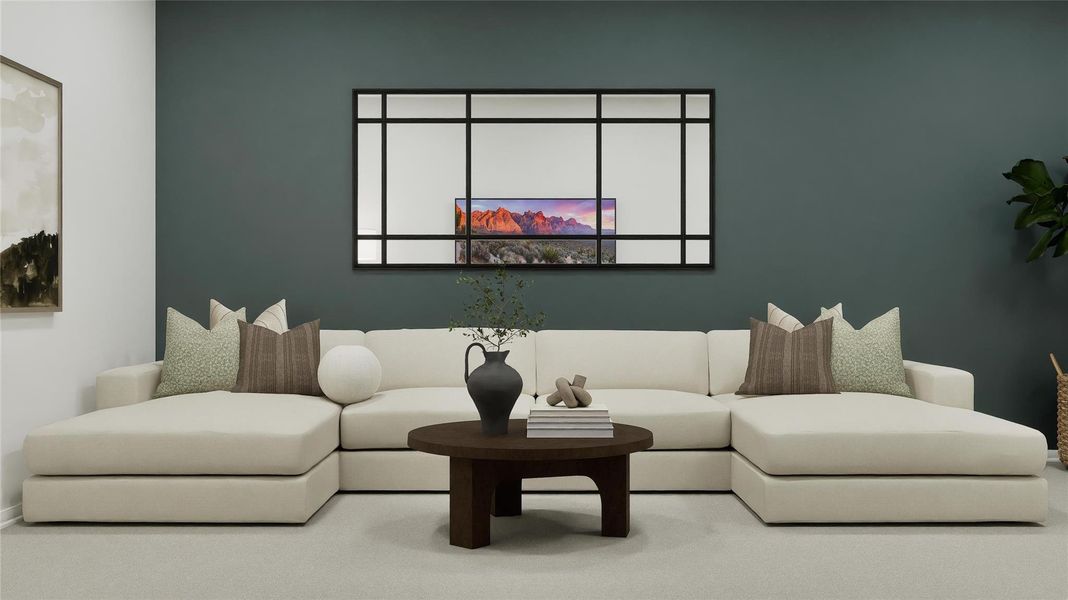 Furnished interior view inside a new home in The Preserve at Rosenberg, Rosenberg (Image 27).