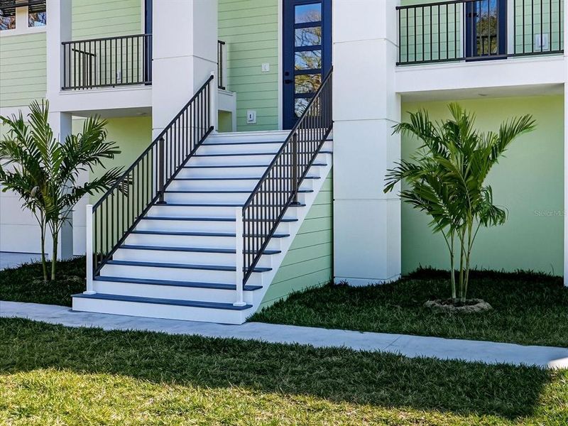 Exterior details and patio area of a home in , Englewood (Image 30).