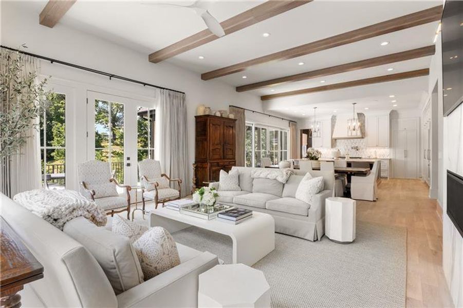 Furnished interior view inside a new home in Manor Estates, Alpharetta (Image 52).