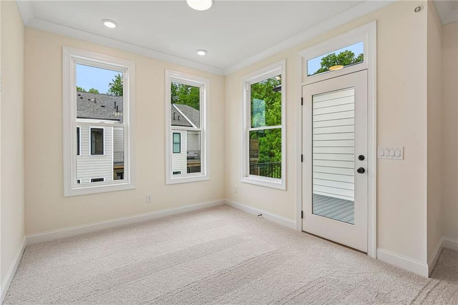 Spacious, unfurnished interior of a new home in Byers Park, Alpharetta (Image 31). Spacious, unfurnished interior of a new home in Byers Park, Alpharetta (Image 31).