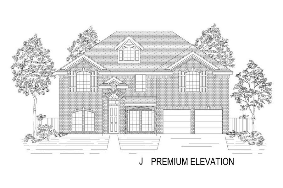 Representative rendering of the exterior for the Regency 2F (w/Game) by First Texas Homes (Image 14).