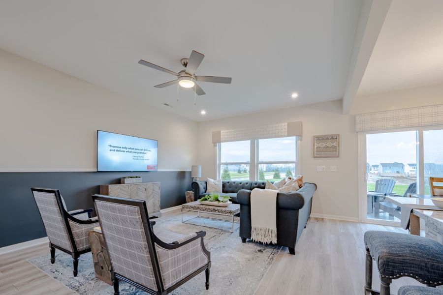 Representative furnished interior of a home built from the Hudson by Fischer Homes in Villas at Gold Creek, Dawsonville (Image 8).