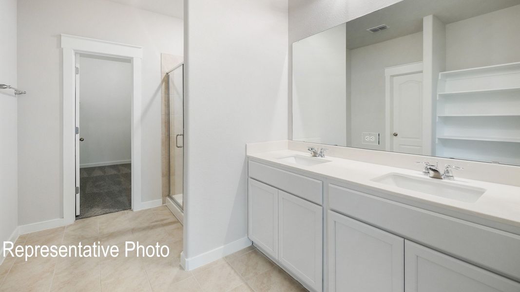 Furnished interior view inside a new home in Westridge Journey, McKinney (Image 12).