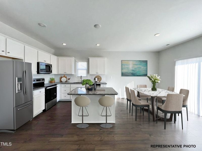 Representative furnished interior of a home built from the Palmer by RiverWILD Homes in Riverwood Ranch, Clayton (Image 12).