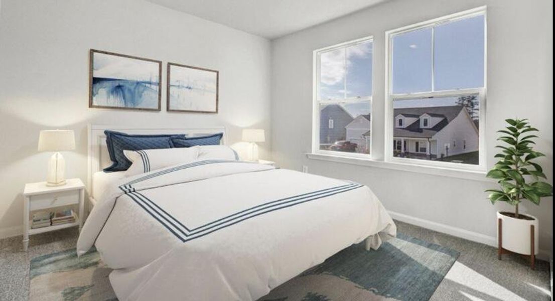 Furnished interior view inside a new home in Sweetgrass at Summers Corner, Summerville (Image 6).