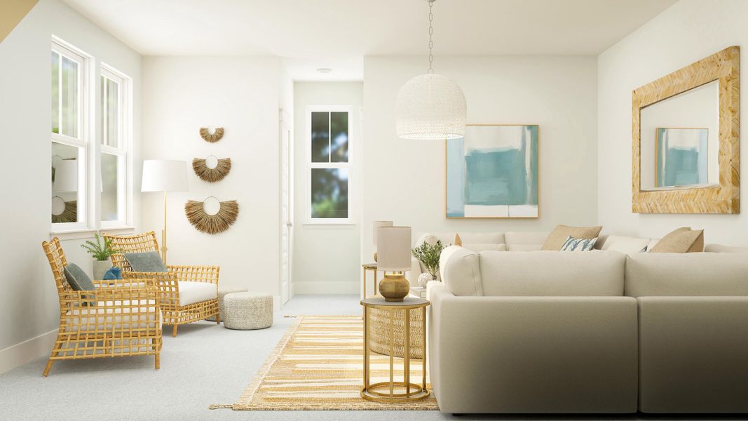 Furnished interior view inside a new home in Carnes Crossroads: Coastal Collection, Summerville (Image 11).