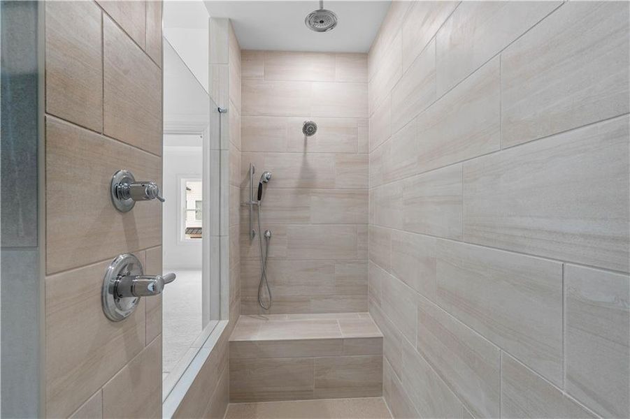 Close-up of interior finishes inside a home in Evanshire Townhomes, Duluth (Image 18).