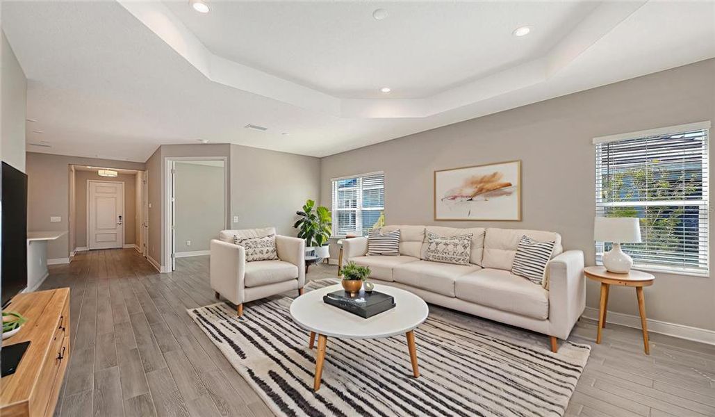 Furnished interior view inside a new home in Palm Grove, Lakewood Ranch (Image 11).