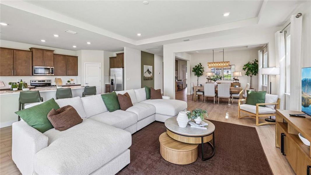 Furnished interior view inside a new home in Buchanan Trails, Newberry (Image 17).