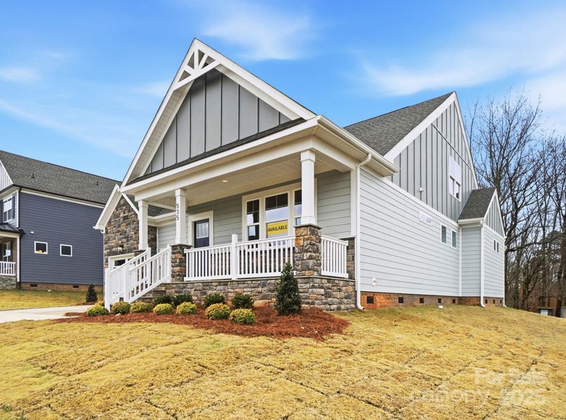 Exterior details and patio area of a home in Waterford Commons, Rock Hill (Image 23).