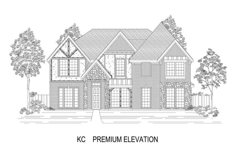 Representative rendering of the exterior for the Remington 2FS (w/Media) by First Texas Homes (Image 17). Representative rendering of the exterior for the Remington 2FS (w/Media) by First Texas Homes (Image 17).