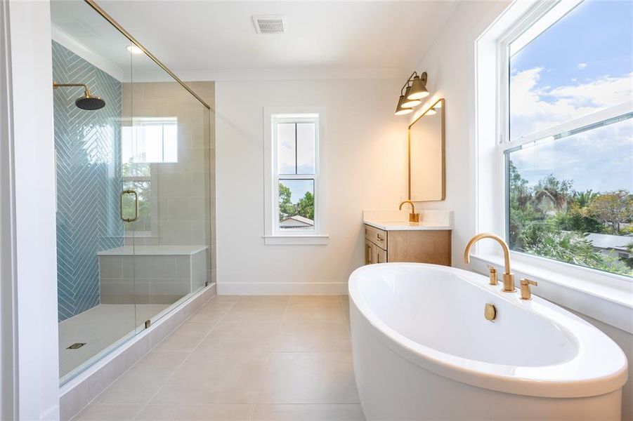 Furnished interior view inside a new home in , St. Petersburg (Image 12).