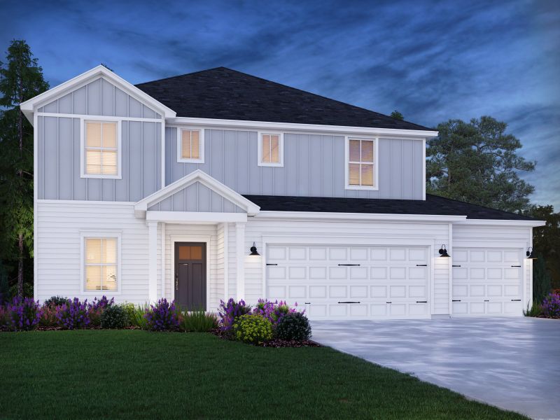 Representative exterior photo of a completed home built from the Johnson by Meritage Homes in Briarcreek - Bronze Series, Cane Ridge, TN (Image 9).