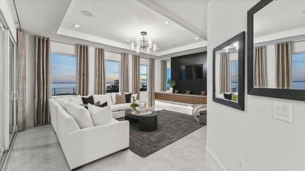 Furnished interior view inside a new home in Legends Bay, Bradenton (Image 57).