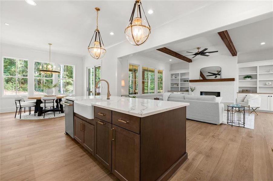 Furnished interior view inside a new home in , Canton (Image 59).