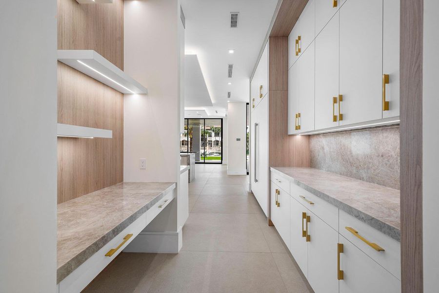 Furnished interior view inside a new home in , Boca Raton (Image 58).