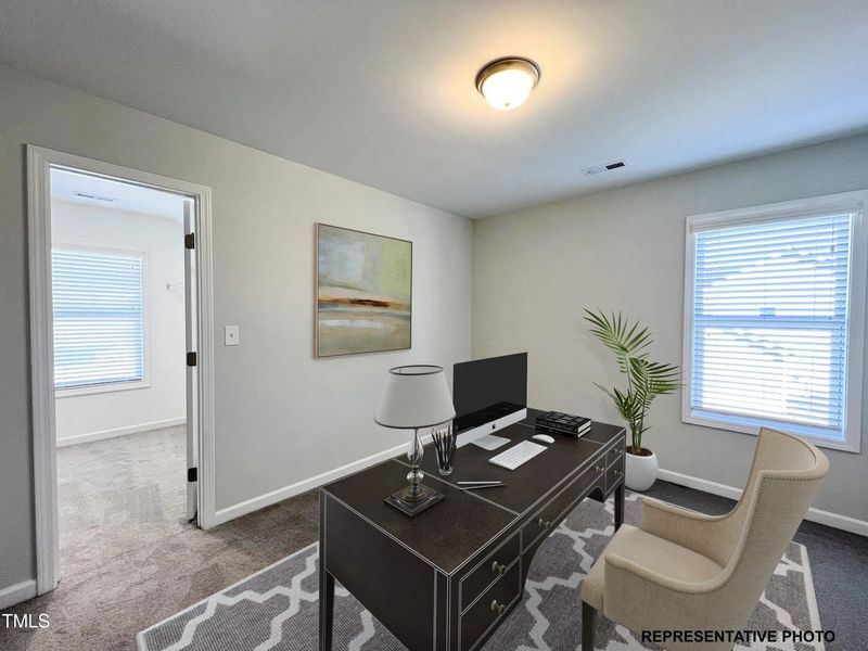 Representative furnished interior of a home built from the Palmer by RiverWILD Homes in Riverwood Ranch, Clayton (Image 8).
